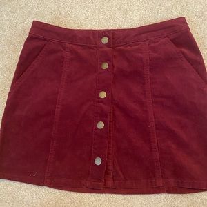 Small maroon skirt from alterd state